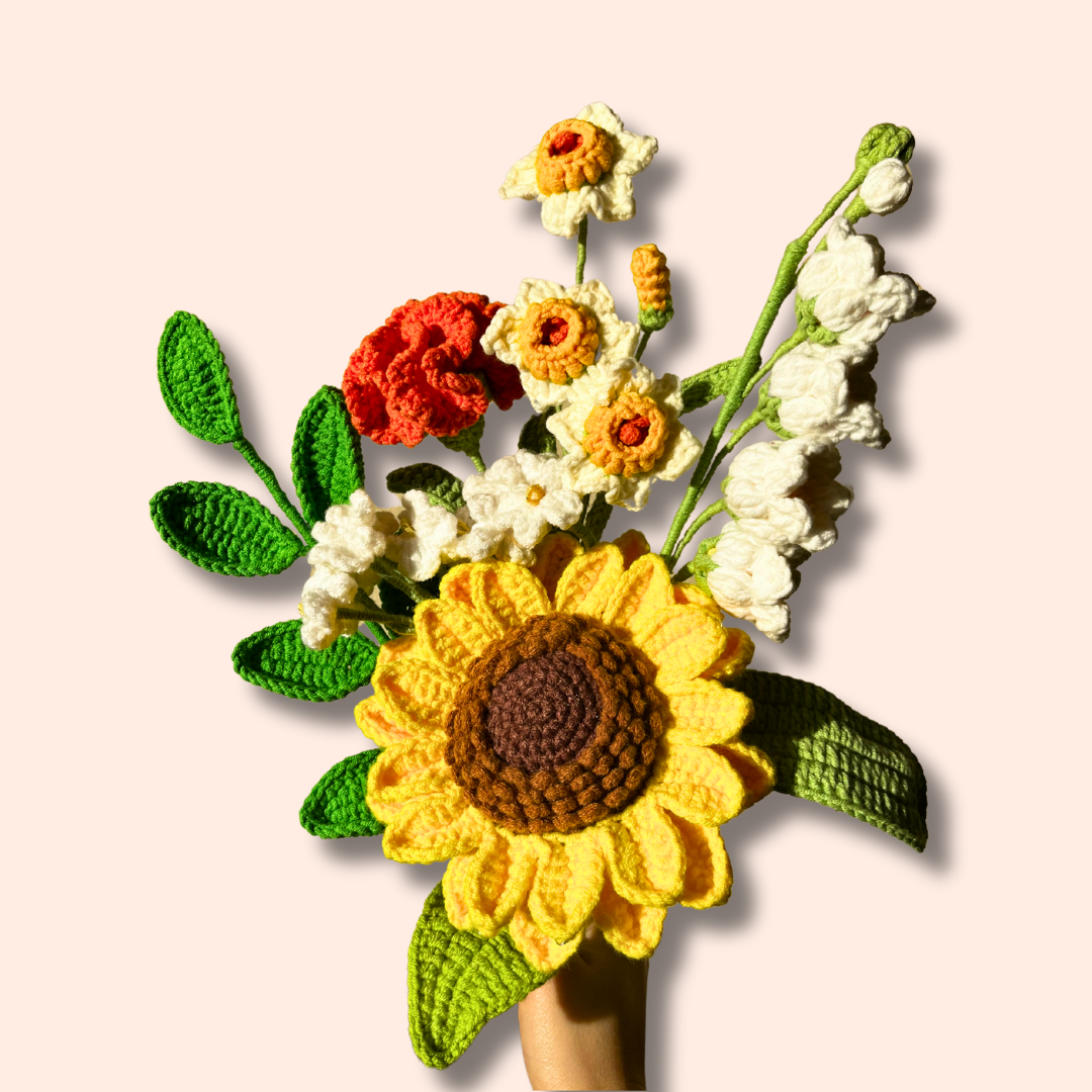 Crocheted Sunshine Bouquet
