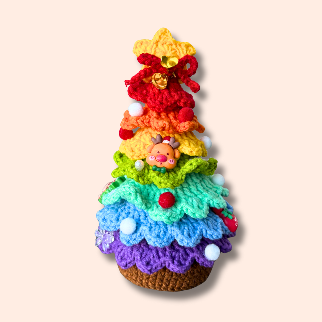 Crocheted Pride Christmas Tree