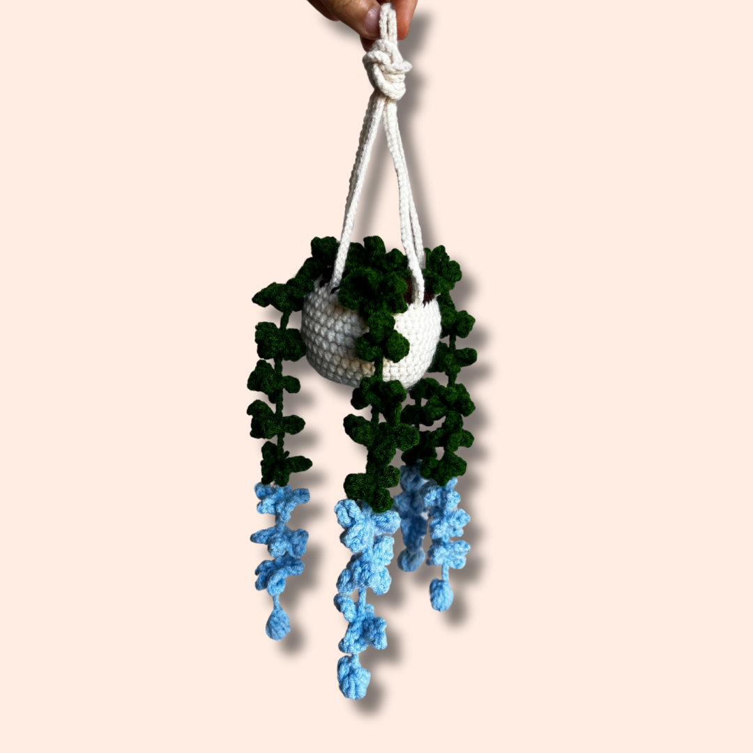 Hanging Crochet Long Flowers