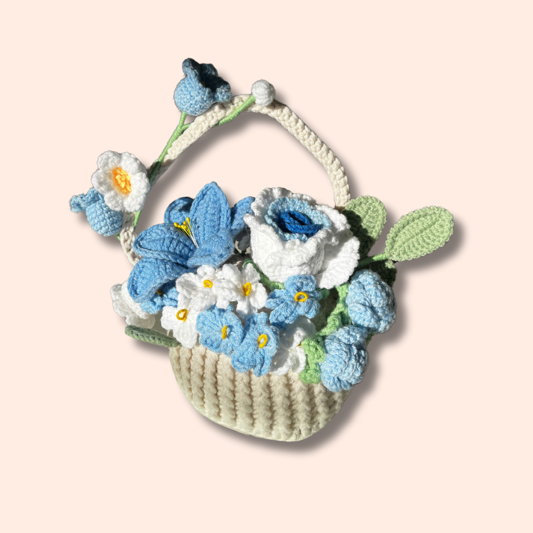 Giant Crochet Flower Basket