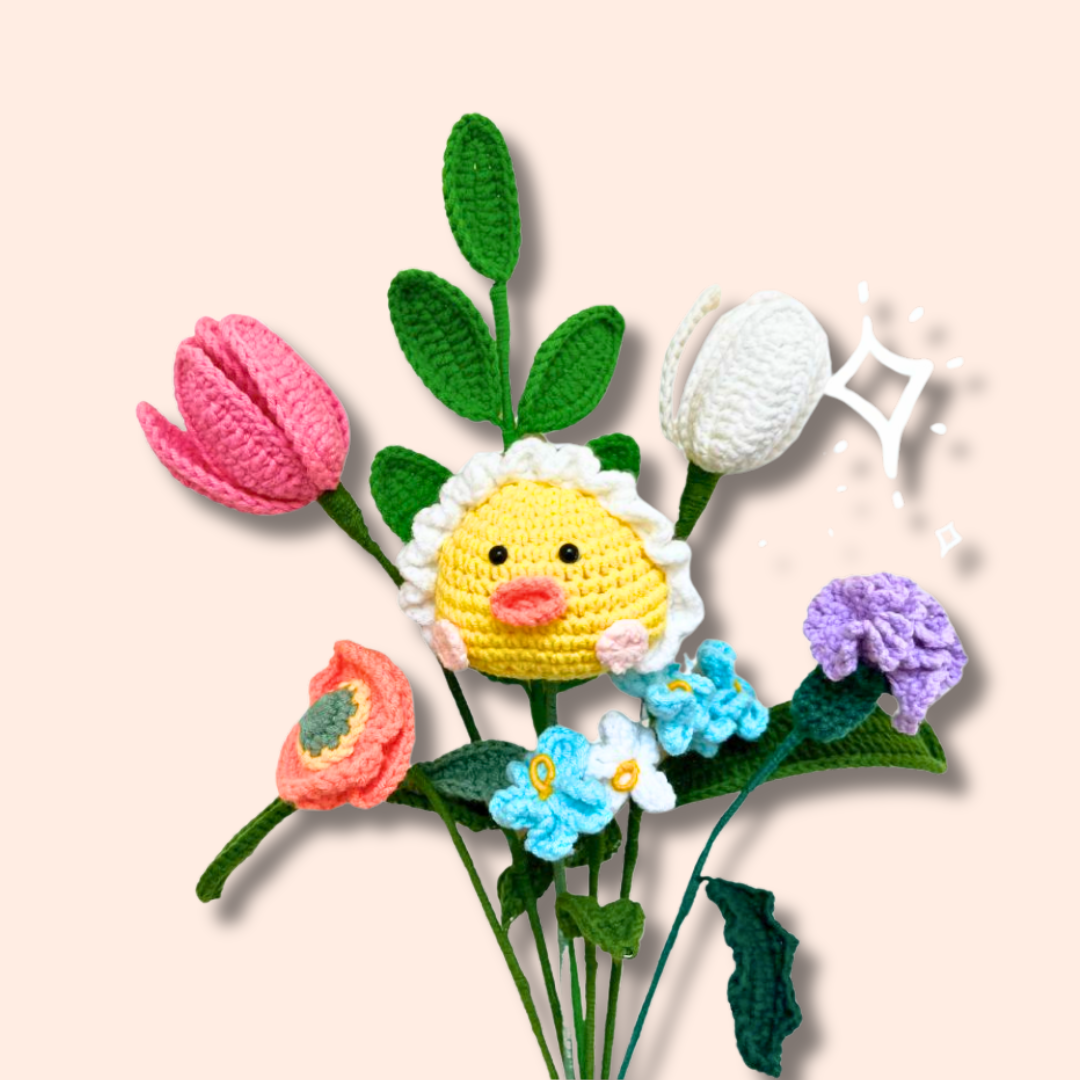 Crocheted Chick Bouquet