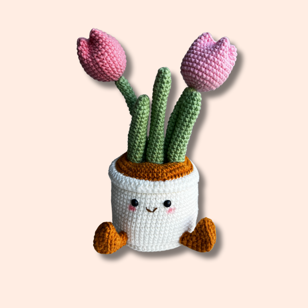 Tulip Pot with Face