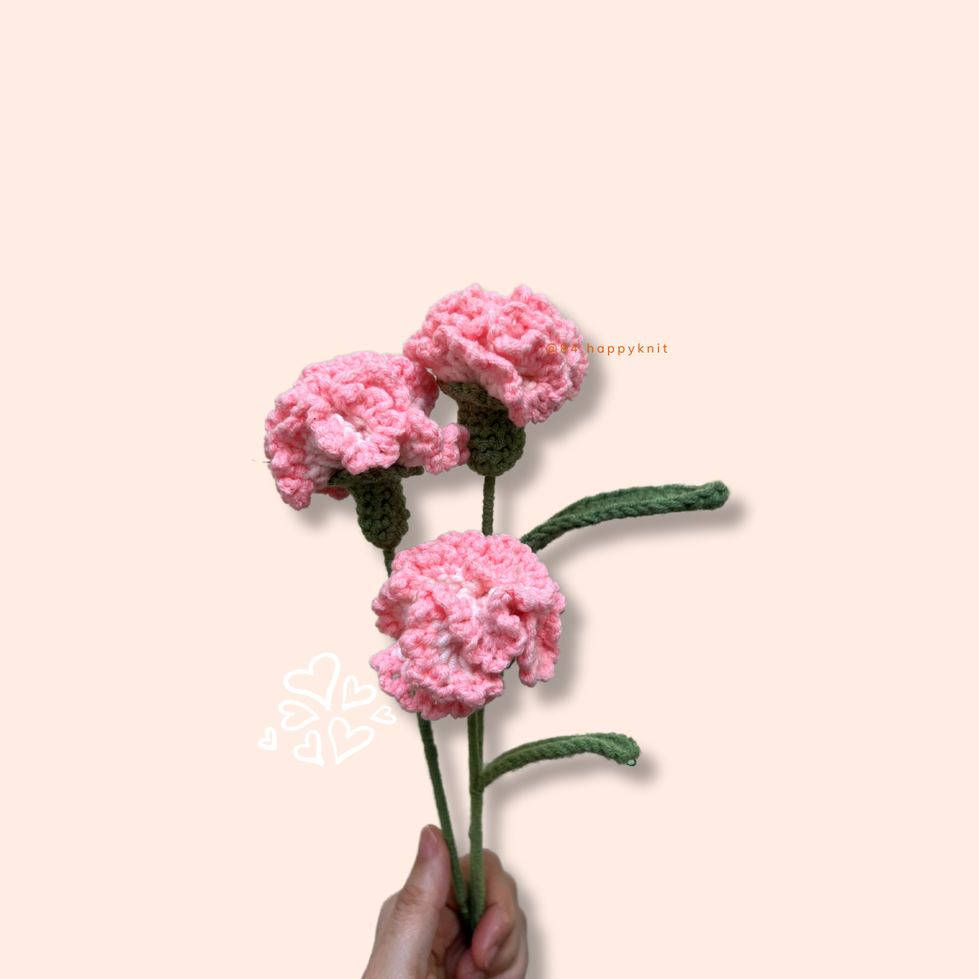 Handmade Crochet Carnation