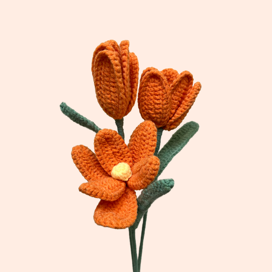 Handmade Crochet Blooming Tulip